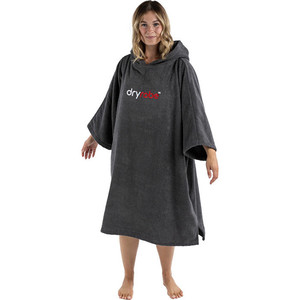 2024 Dryrobe Organic Cotton Hooded Towel Change Robe V3 DOCTV3 - Slate Grey